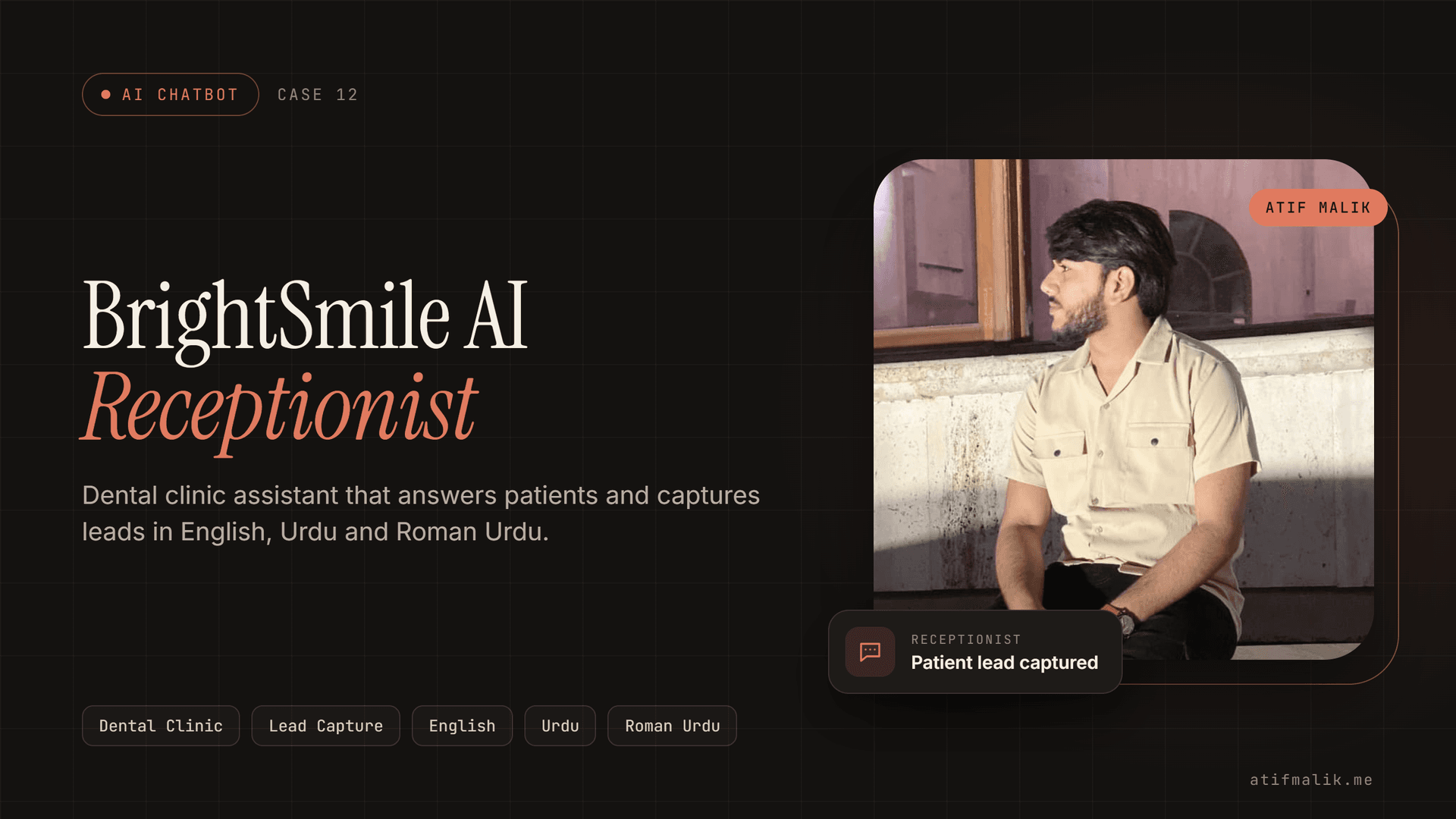 BrightSmile — AI Receptionist Chatbot